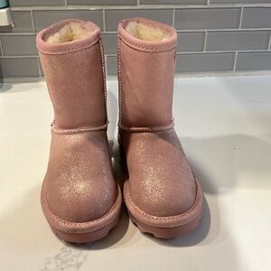 Bear paw light pink sparkle boot